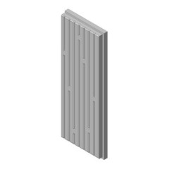 Šamotová deska zadní boční KV W 2G 66.50.01 (P)  